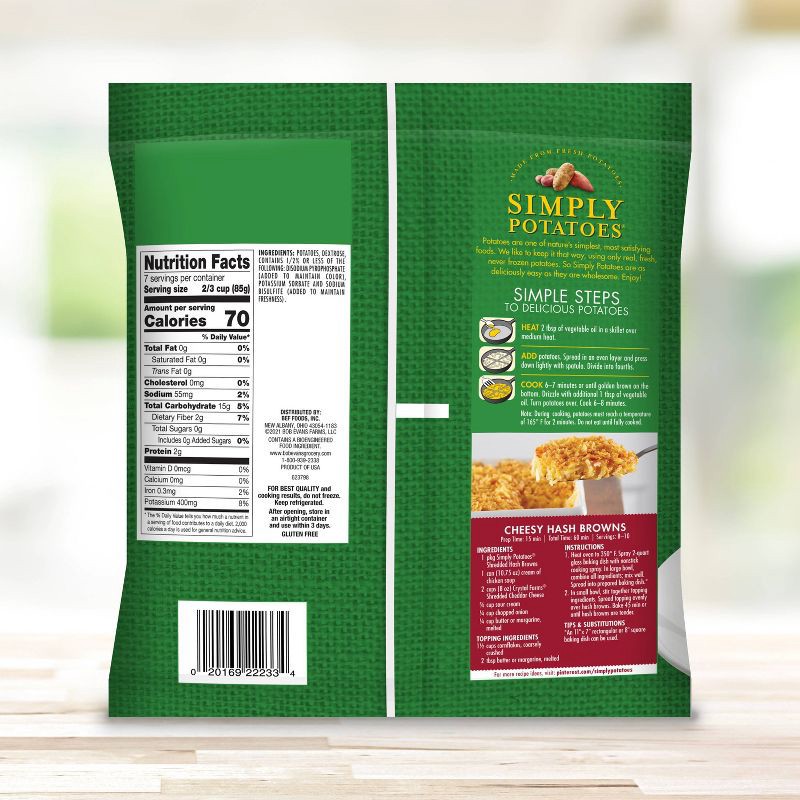 slide 6 of 7, Simply Potatoes Gluten Free Shredded Hash Browns - 20oz, 20 oz