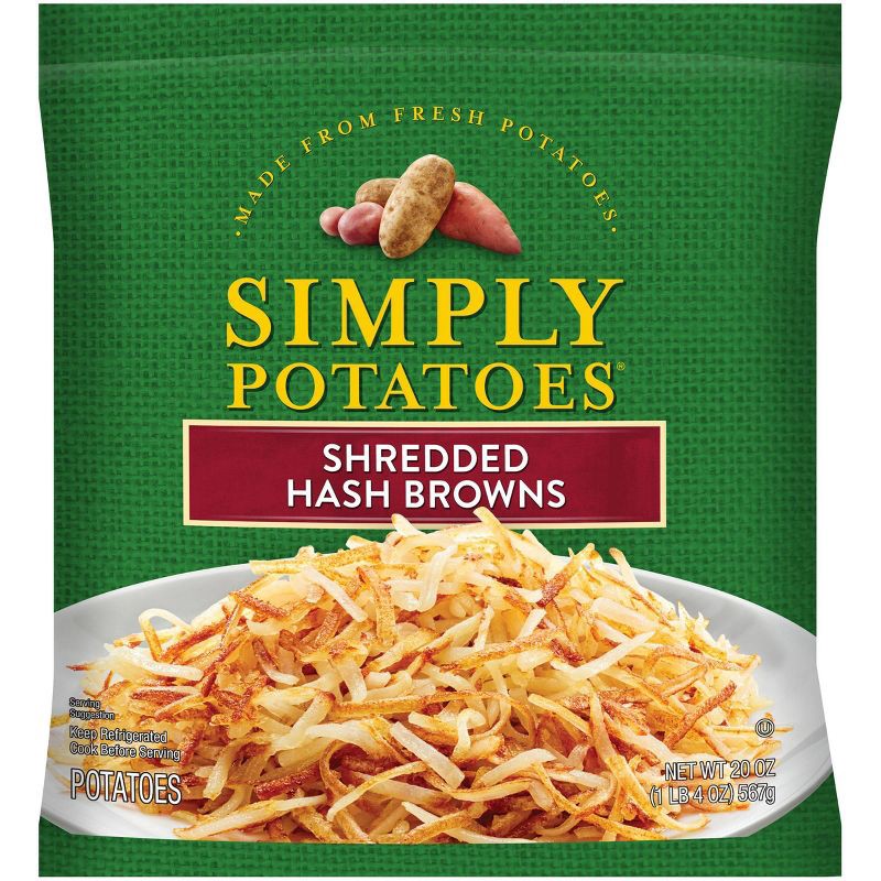 slide 1 of 4, Simply Potatoes Gluten Free Shredded Hash Browns - 20oz, 20 oz