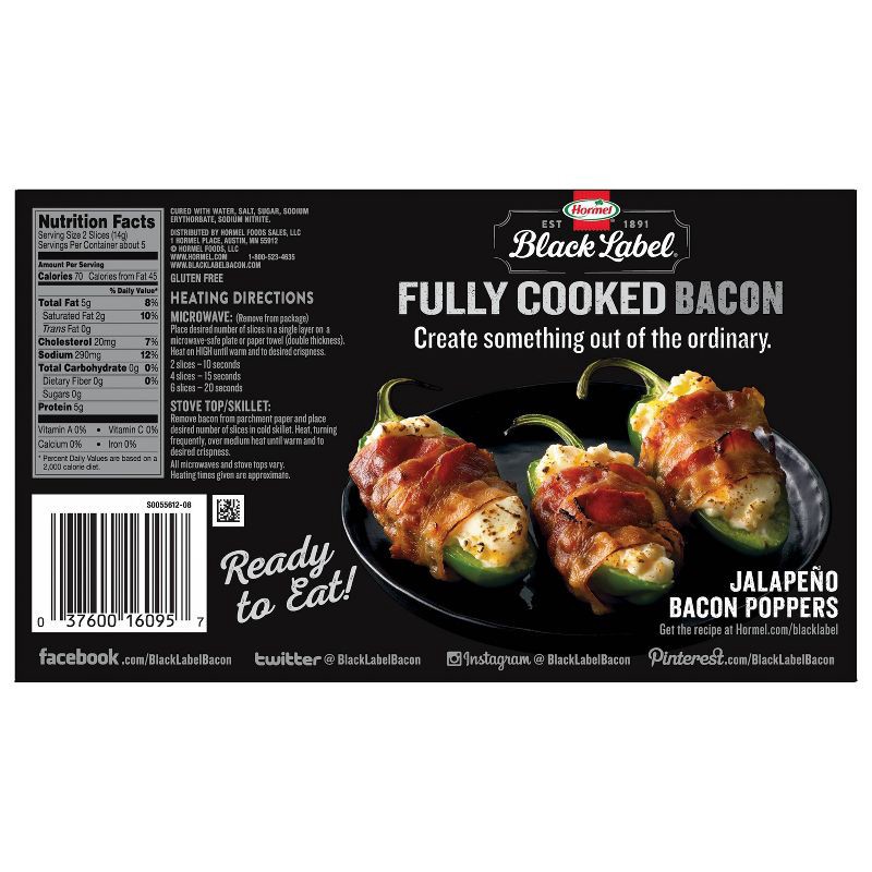 slide 4 of 11, Hormel Fully Cooked Bacon Slices - 2.52oz, 2.52 oz