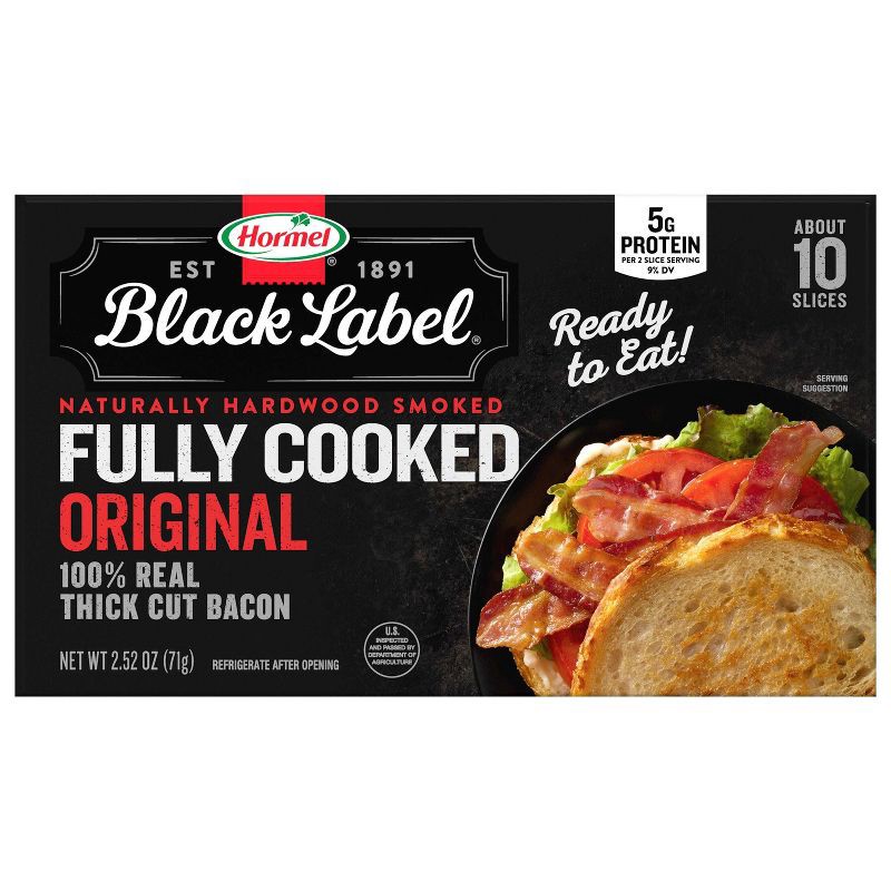 slide 1 of 11, Hormel Fully Cooked Bacon Slices - 2.52oz, 2.52 oz