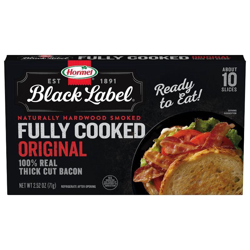 slide 1 of 11, Hormel Fully Cooked Bacon Slices - 2.52oz, 2.52 oz