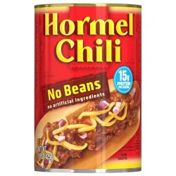 Hormel No Beans Chili - 15oz: USDA QMP Seal, Beef
