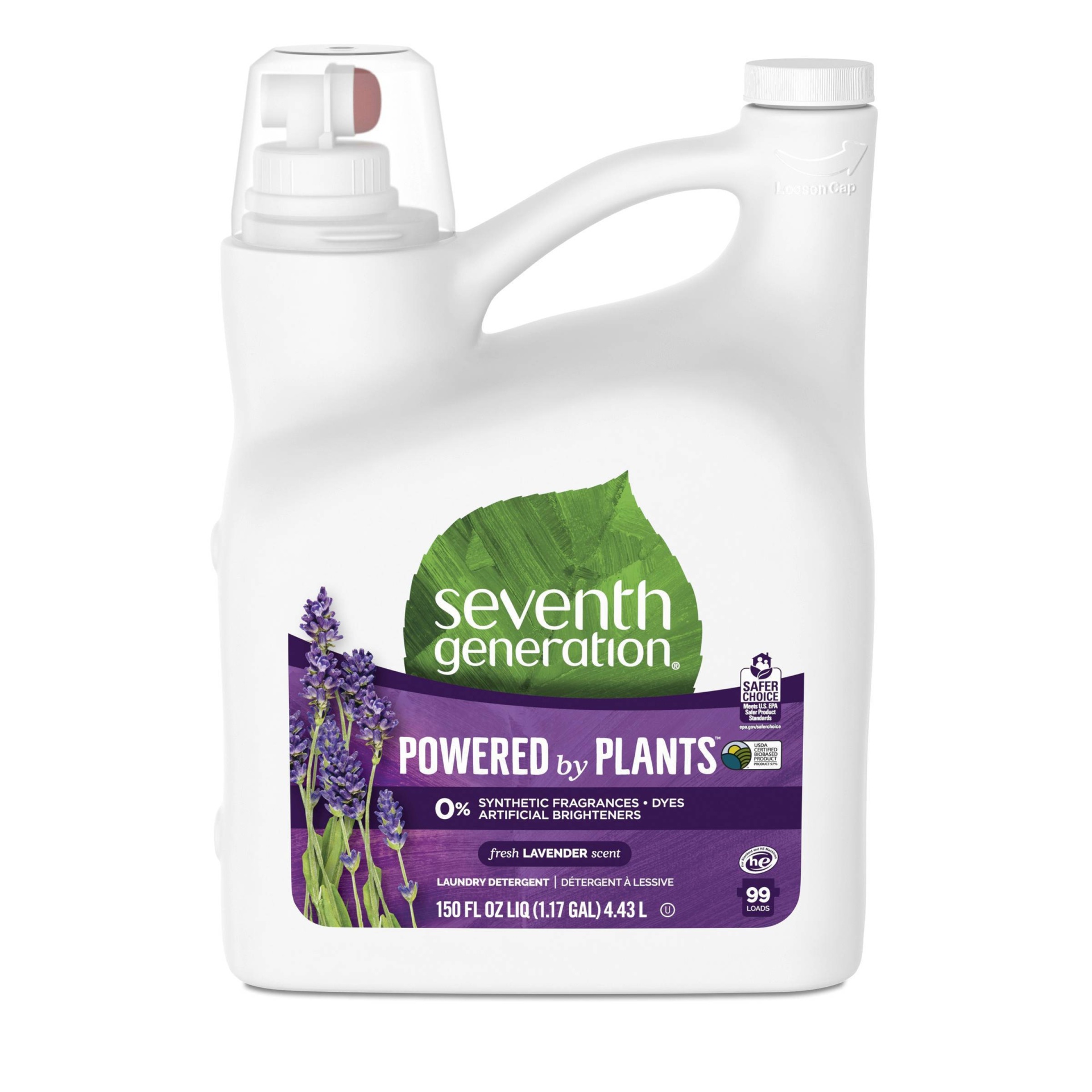 slide 1 of 4, Seventh Generation Liquid Laundry Detergent 99-Loads Fresh Lavender Scent, 150 fl oz