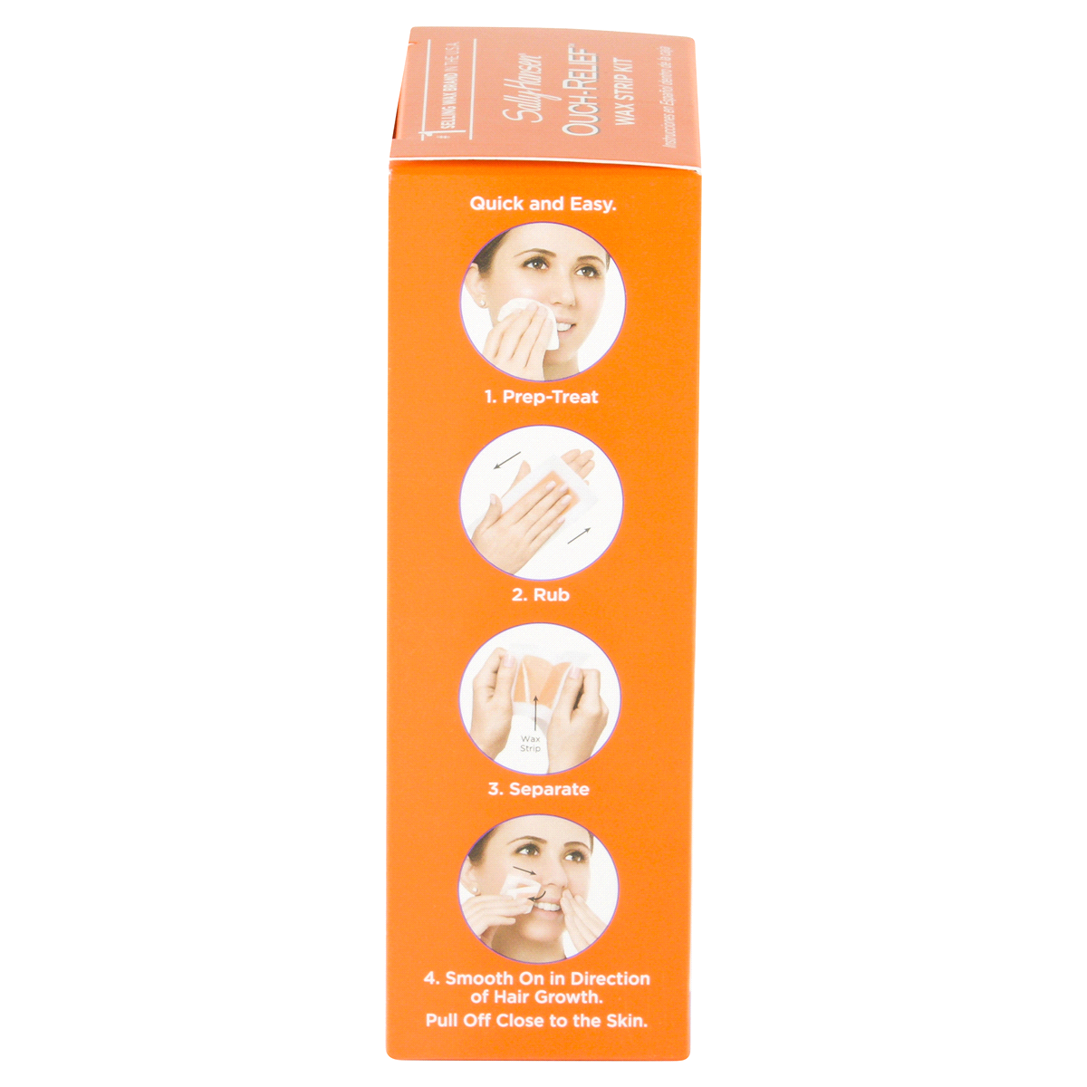 slide 5 of 5, Sally Hansen Ouch-Relief Wax Strips for Face and Bikini, 24 ct