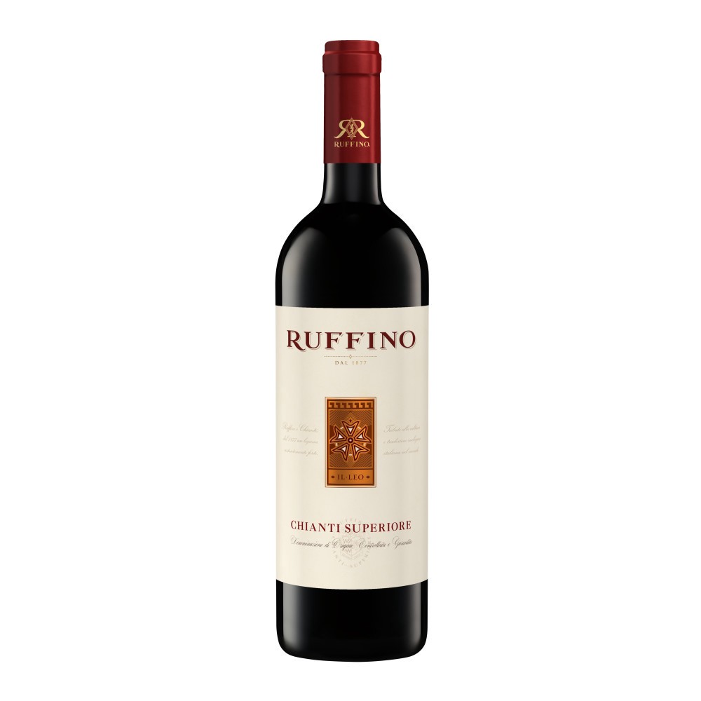 slide 1 of 7, Ruffino Il Leo Chianti Superiore DOCG Sangiovese Red Blend, Italian Red Wine, 750 mL Bottle, 25.36 fl oz