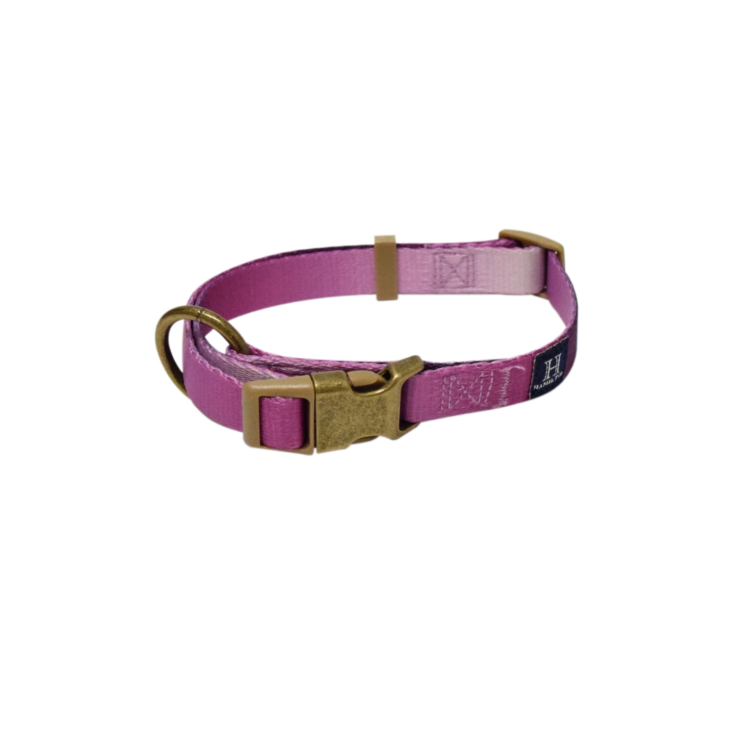 slide 2 of 2, Hamilton Eco Venture Recycled Ombre Adjustable Dog Collar - Raspberry, Sm-Med