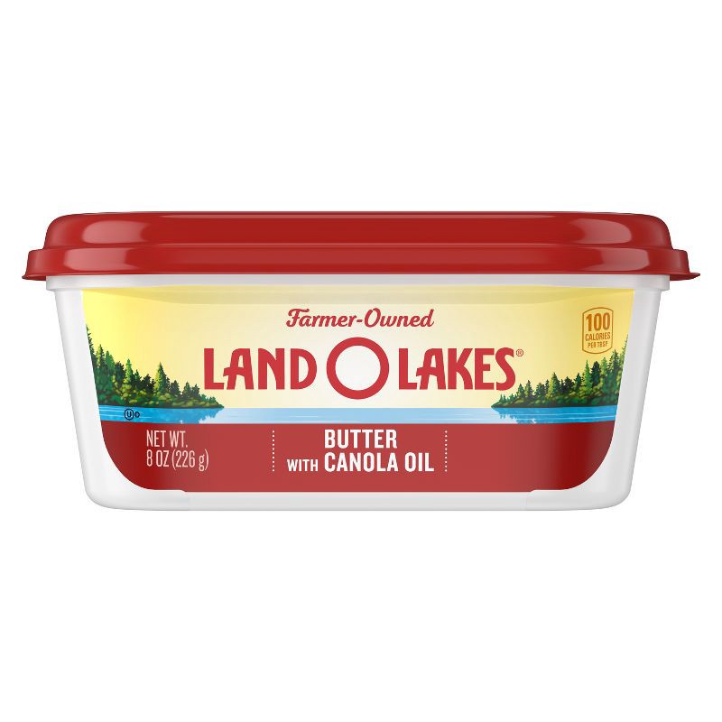 slide 1 of 6, Land O'Lakes Land O Lakes Spreadable Butter with Canola Oil - 8oz, 8 oz