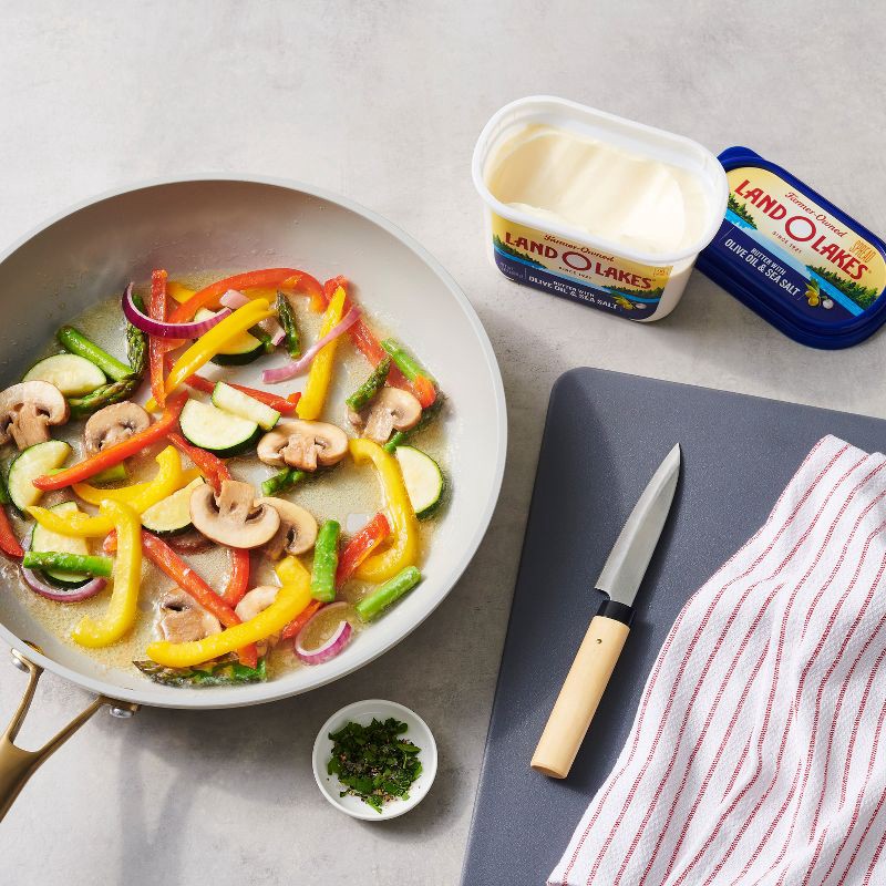 slide 4 of 6, Land O'Lakes Land O Lakes Spreadable Butter with Olive Oil & Sea Salt - 7oz, 7 oz