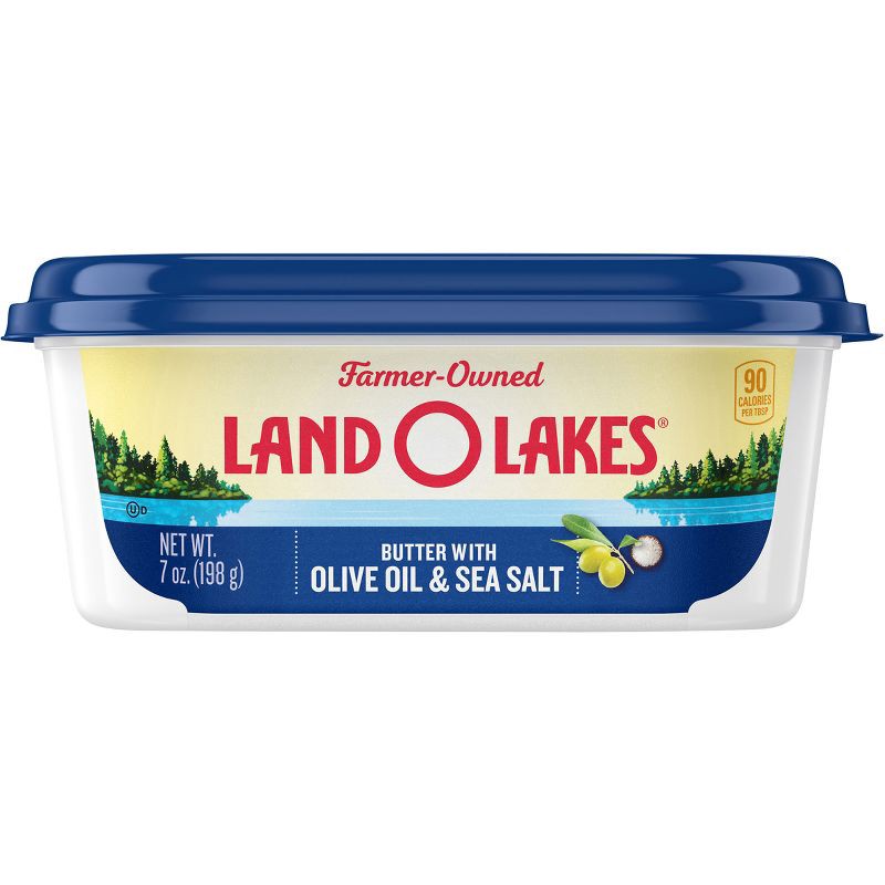 slide 1 of 3, Land O'Lakes Land O Lakes Butter with Olive Oil & Sea Salt - 7oz, 7 oz