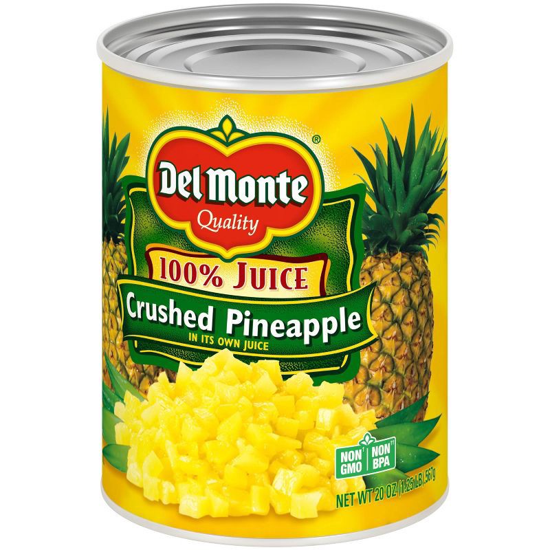 slide 3 of 3, Del Monte Crushed Pineapple in 100% Juice 20oz, 20 oz