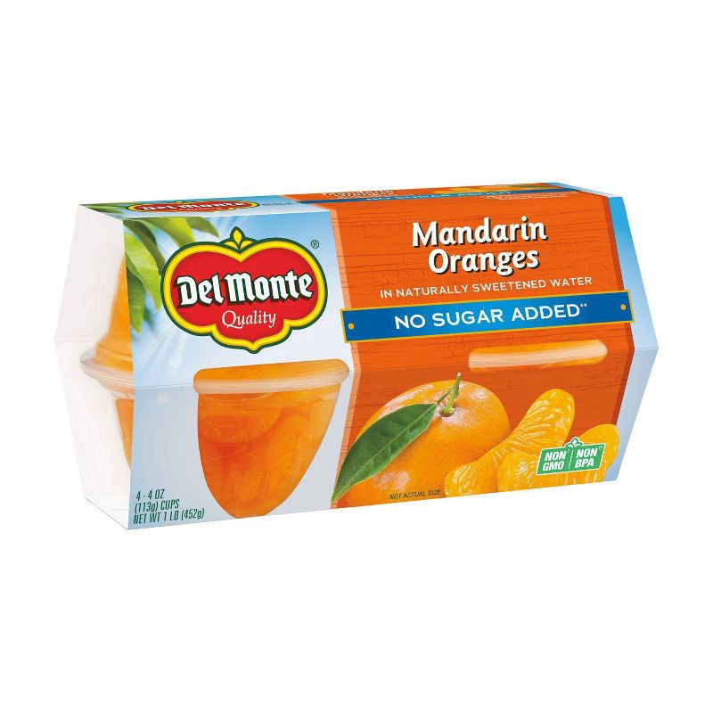 slide 2 of 3, Del Monte Mandarin Oranges In 100% Fruit Juice Fruit Cups - 12ct/48oz, 12 ct; 48 oz