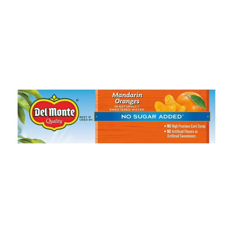 slide 3 of 3, Del Monte Mandarin Oranges In 100% Fruit Juice Fruit Cups - 12ct/48oz, 12 ct; 48 oz