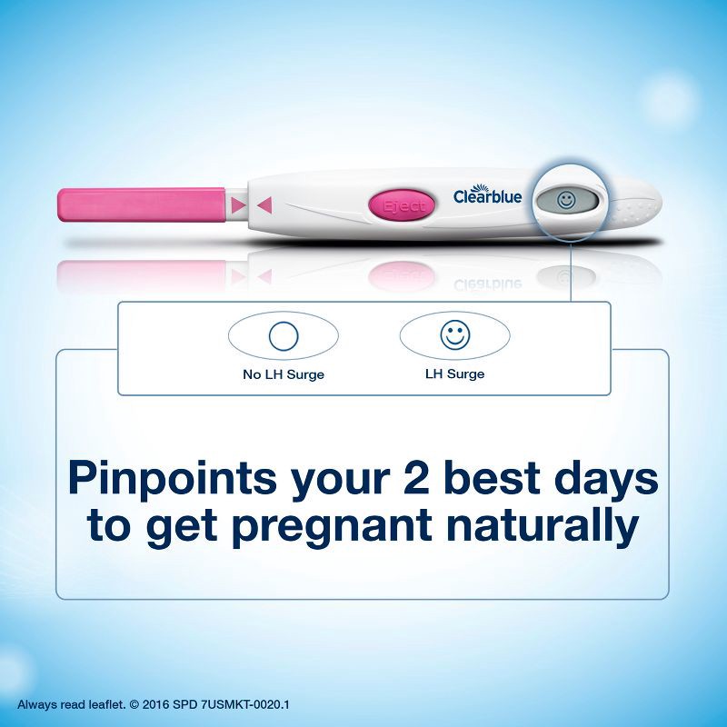 slide 8 of 10, Clearblue Digital Ovulation Predictor Kit with Digital Ovulation Test Results - 20ct, 20 ct