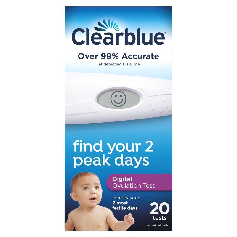 slide 1 of 10, Clearblue Digital Ovulation Predictor Kit with Digital Ovulation Test Results - 20ct, 20 ct