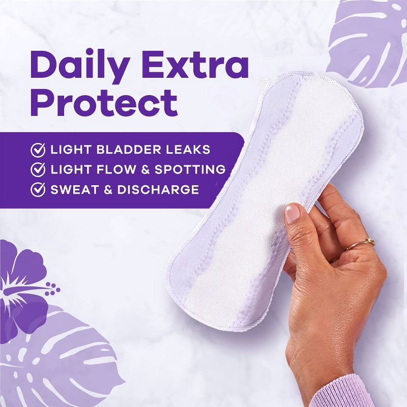 slide 4 of 10, Always Xtra Protection Daily Regular Panty Liners - Unscented - 100ct, 100 ct