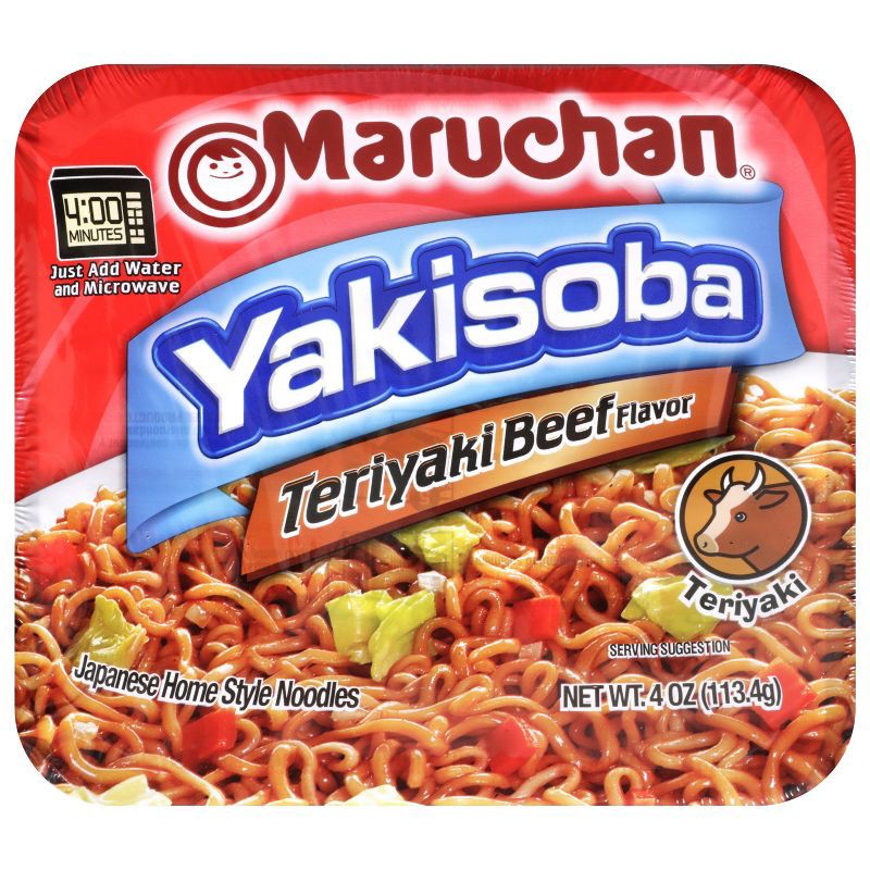 slide 1 of 4, Maruchan Yakisoba Teriyaki Flavor Noodles - 4oz, 4 oz