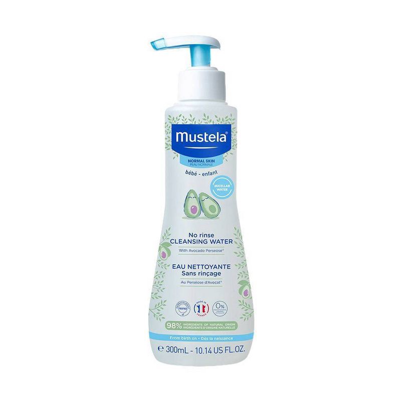 slide 1 of 10, Mustela No Rinse Cleansing Baby Micellar Water - 10.14 fl oz, 10.14 fl oz