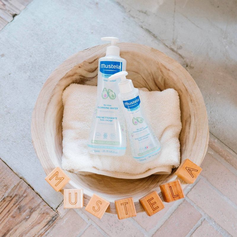 slide 3 of 10, Mustela No Rinse Cleansing Baby Micellar Water - 10.14 fl oz, 10.14 fl oz