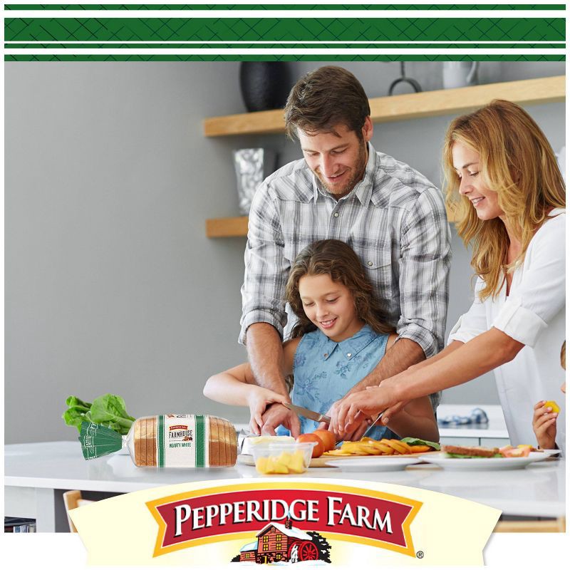 slide 3 of 6, Pepperidge Farm Farmhouse Hearty White Bread - 24oz, 24 oz