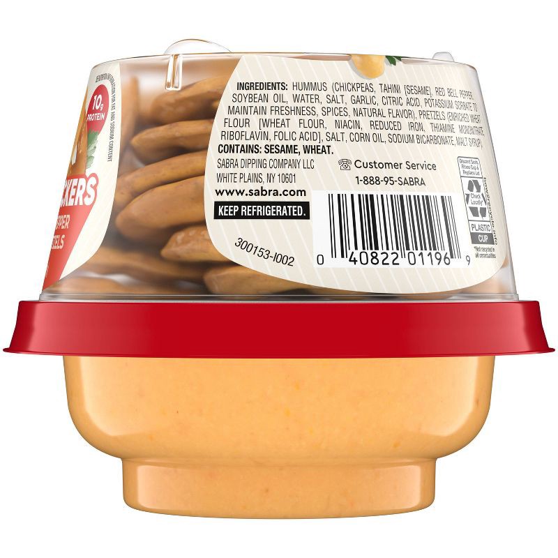 slide 2 of 6, Sabra Roasted Red Pepper Hummus Snacker - 4.56oz, 4.56 oz