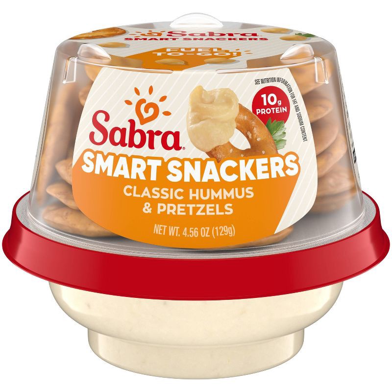 slide 1 of 4, Sabra Classic Hummus Snacker with Pretzels - 4.56oz, 4.56 oz