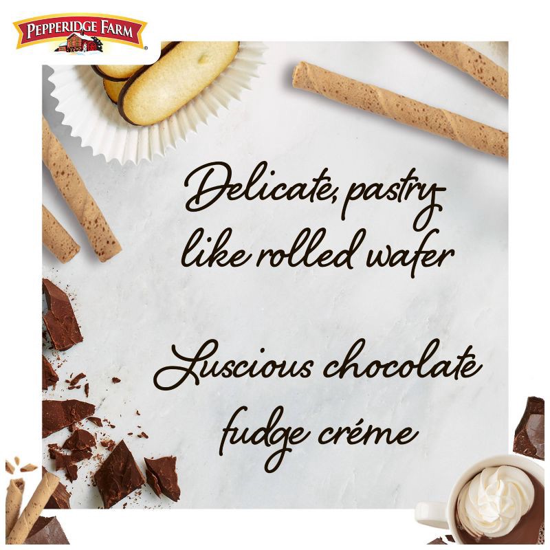slide 2 of 9, Pepperidge Farm Pirouette Cookies Chocolate Fudge Créme Filled Wafers- 13.5oz, 13.5 oz