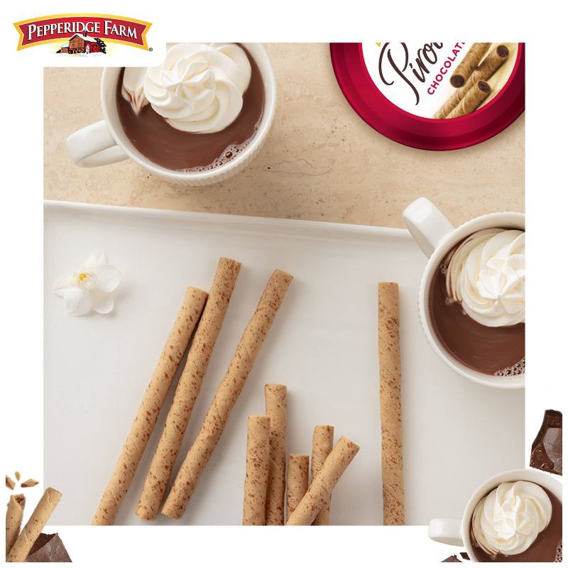 slide 3 of 9, Pepperidge Farm Pirouette Cookies Chocolate Fudge Créme Filled Wafers- 13.5oz, 13.5 oz
