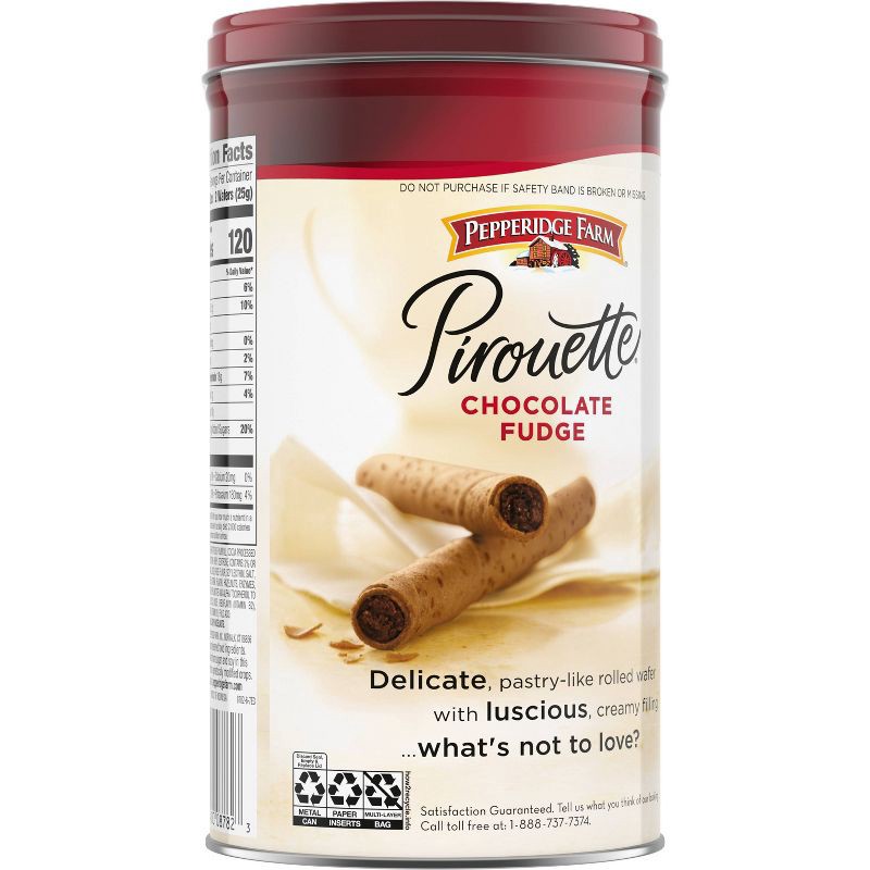 slide 5 of 9, Pepperidge Farm Pirouette Cookies Chocolate Fudge Créme Filled Wafers- 13.5oz, 13.5 oz