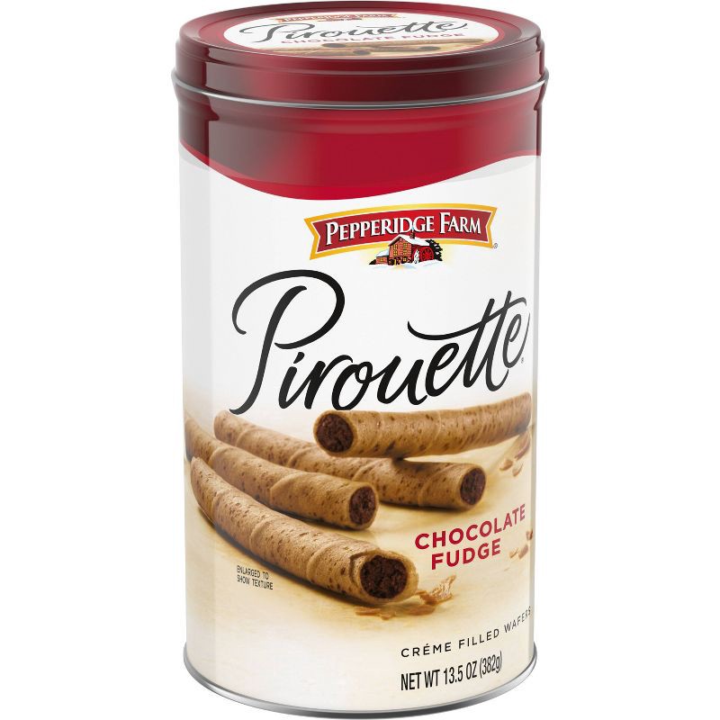 slide 7 of 9, Pepperidge Farm Pirouette Cookies Chocolate Fudge Créme Filled Wafers- 13.5oz, 13.5 oz