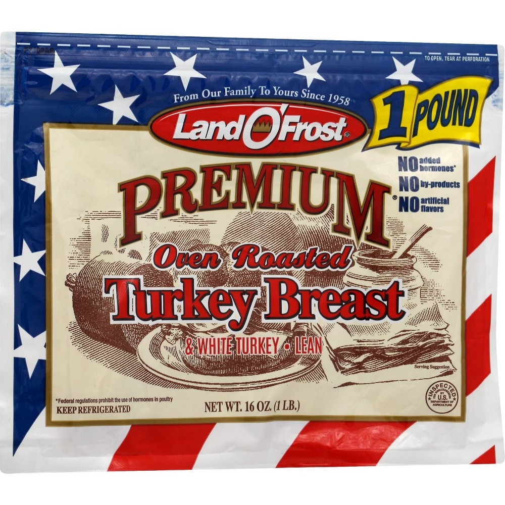 slide 3 of 4, Land O'Frost Oven Roasted Turkey Breast, 16 oz