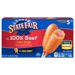 State Fair Beef Corn Dogs, Frozen, 5 Count