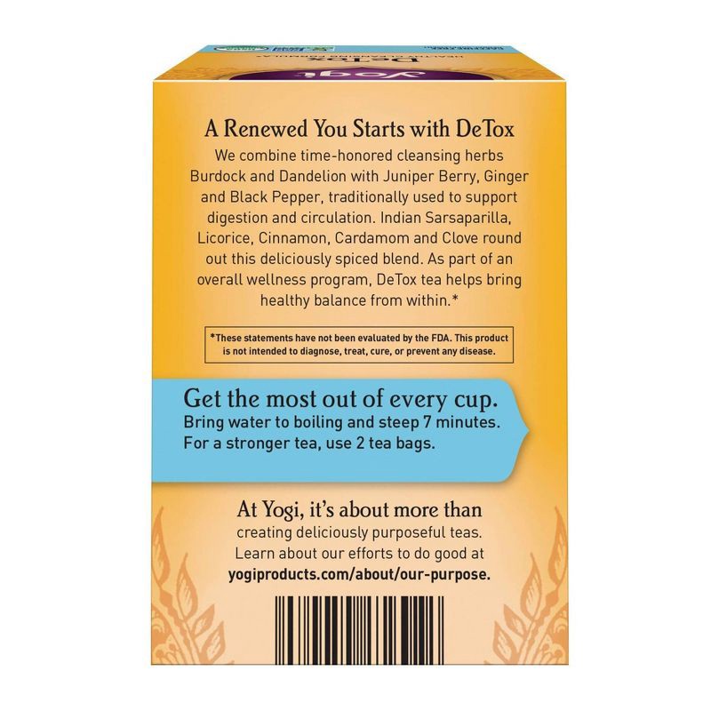 slide 2 of 7, Yogi Tea - DeTox Tea - 16ct, 16 ct