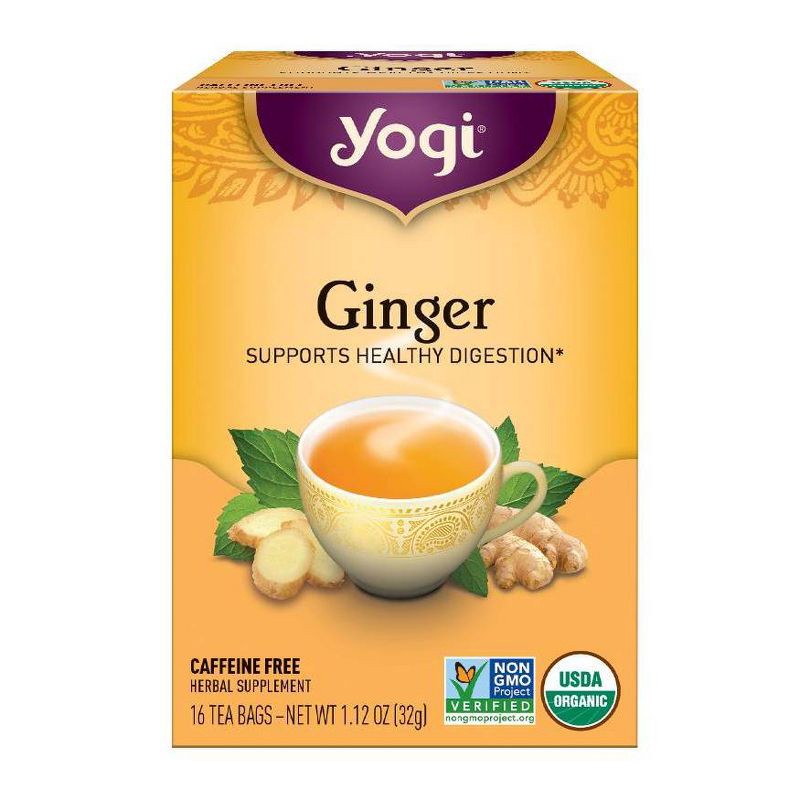 slide 1 of 6, Yogi Tea - Ginger Tea - 16ct, 16 ct