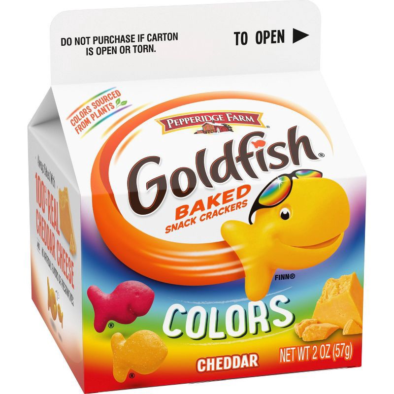 slide 4 of 7, Pepperidge Farm Goldfish Colors Cheddar Crackers - 2oz Carton, 2 oz