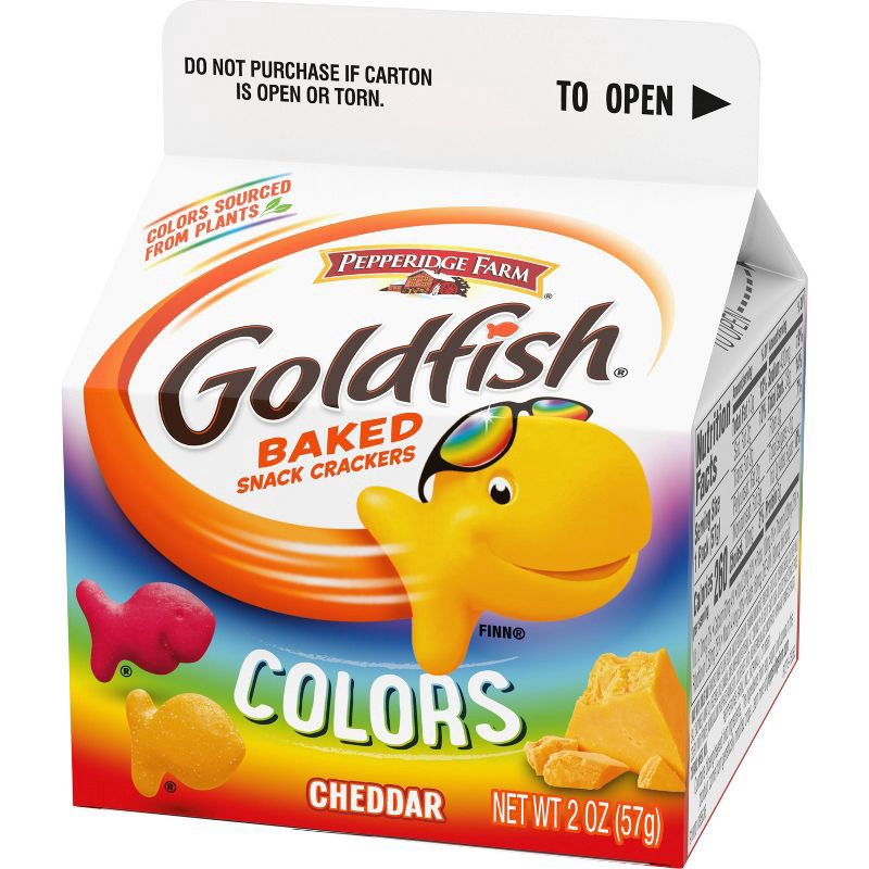 slide 5 of 7, Pepperidge Farm Goldfish Colors Cheddar Crackers - 2oz Carton, 2 oz