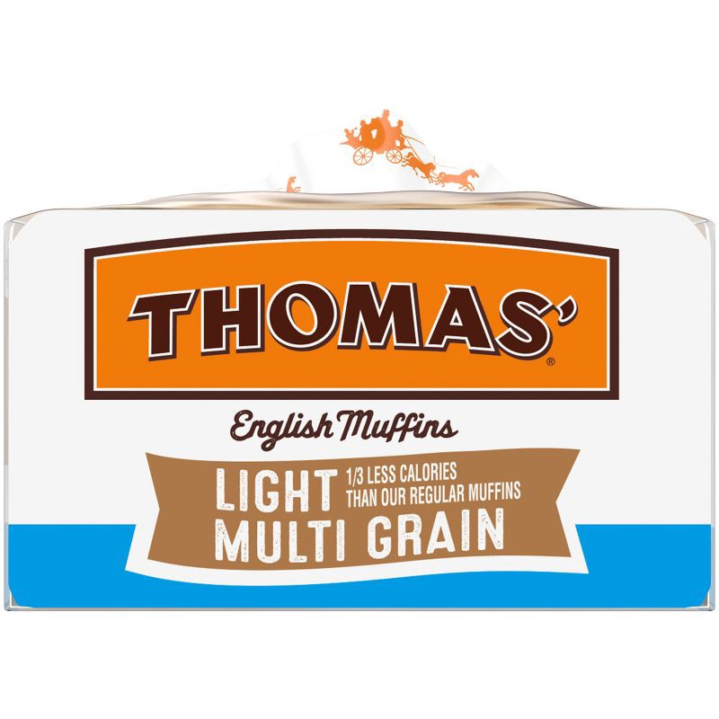 slide 12 of 14, Thomas' Light Multigrain English Muffins - 12oz/6ct, 6 ct; 12 oz