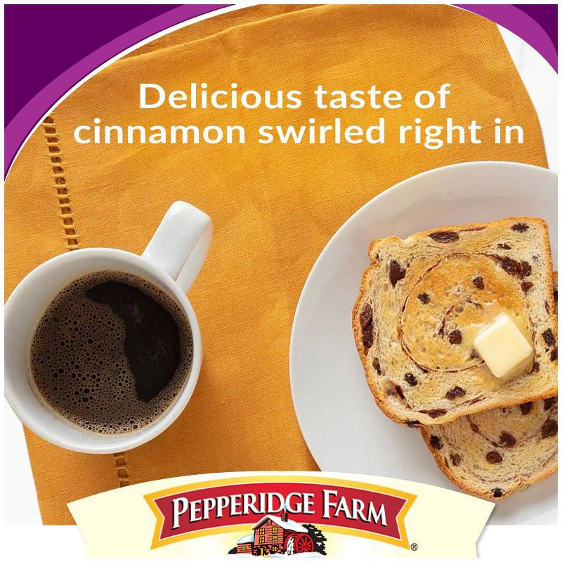 slide 2 of 6, Pepperidge Farm Raisin Cinnamon Swirl Breakfast Bread - 16oz, 16 oz