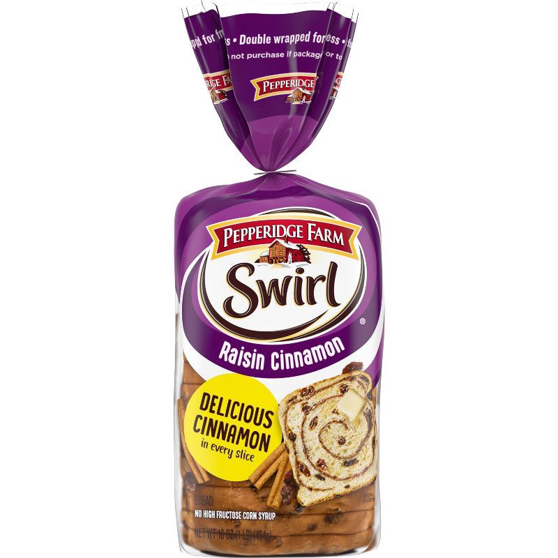 slide 1 of 6, Pepperidge Farm Raisin Cinnamon Swirl Breakfast Bread - 16oz, 16 oz