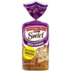 Pepperidge Farm Raisin Cinnamon Swirl Breakfast Bread - 16oz: No Artificial Colors, No High Fructose Corn Syrup, Low Fat