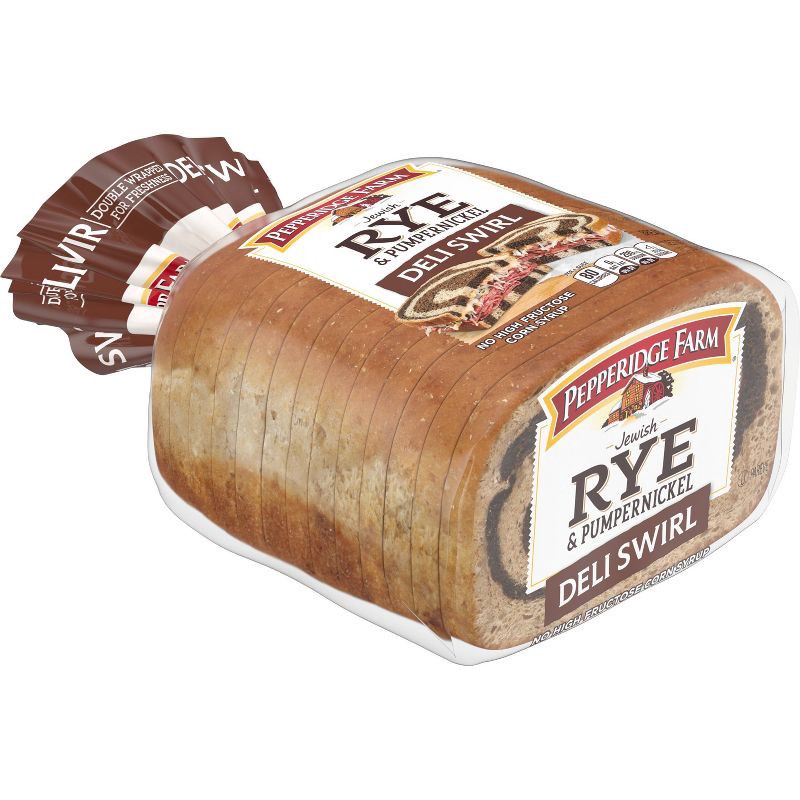 slide 5 of 12, Pepperidge Farm Vegan Jewish Rye & Pumpernickel Deli Swirl Bread - 16oz, 16 oz