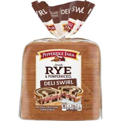 Pepperidge Farm Vegan Jewish Rye & Pumpernickel Deli Swirl Bread - 16oz