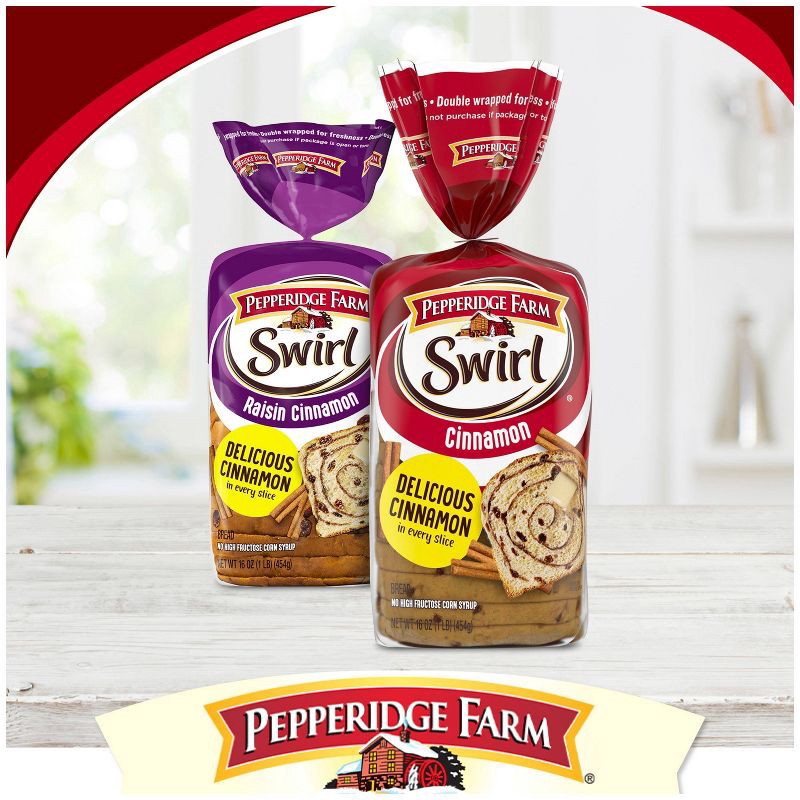 slide 4 of 8, Pepperidge Farm Swirl Cinnamon Breakfast Bread - 16oz, 16 oz