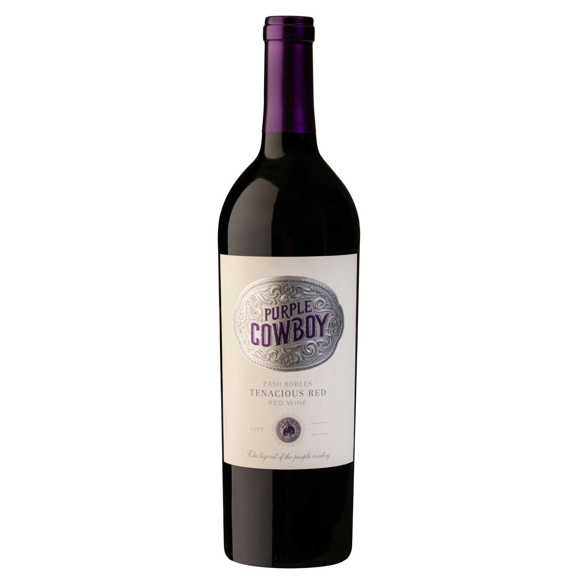 slide 1 of 5, Purple Cowboy Tenacious Red Blend Wine - 750ml Bottle, 750 ml