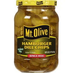 Mt. Olive Hamburger Dill Pickle Chips - 16oz