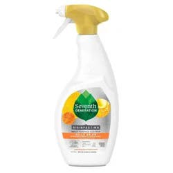 Seventh Generation Lemongrass Citrus Disinfecting Multi-Surface Cleaner - 26oz: Phosphate-Free, Liquid Spray