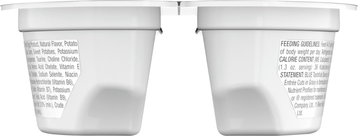 slide 7 of 13, Blue Buffalo Tastefuls Savory Singles Adult Cuts in Gravy Wet Cat Food, Salmon Entrée, Perfectly Portioned Cups in a 2.6-oz Twin-Pack Tray, 2 ct