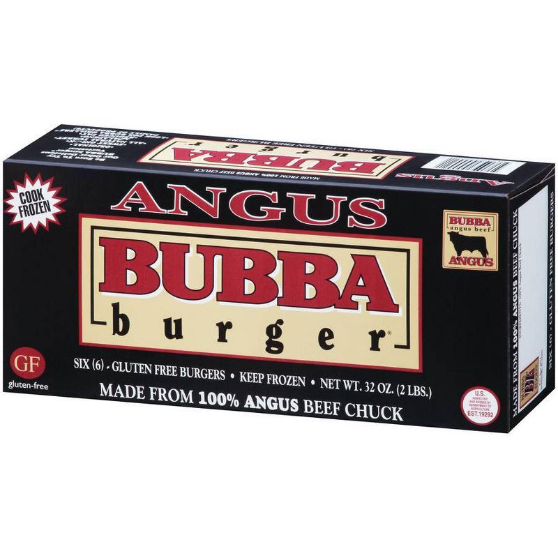slide 3 of 4, Bubba Burger Angus Beef Chuck Burger Patties - Frozen - 32oz/6ct, 32 oz, 6 ct