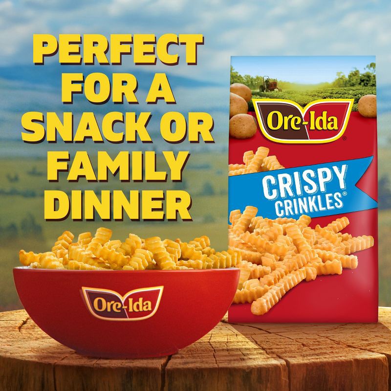 slide 4 of 9, Ore-Ida Gluten Free Frozen Crispy Crinkles French Fries - 32oz, 32 oz