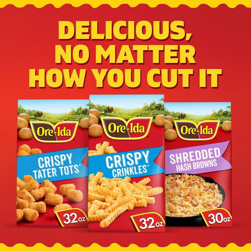 slide 9 of 9, Ore-Ida Gluten Free Frozen Crispy Crinkles French Fries - 32oz, 32 oz
