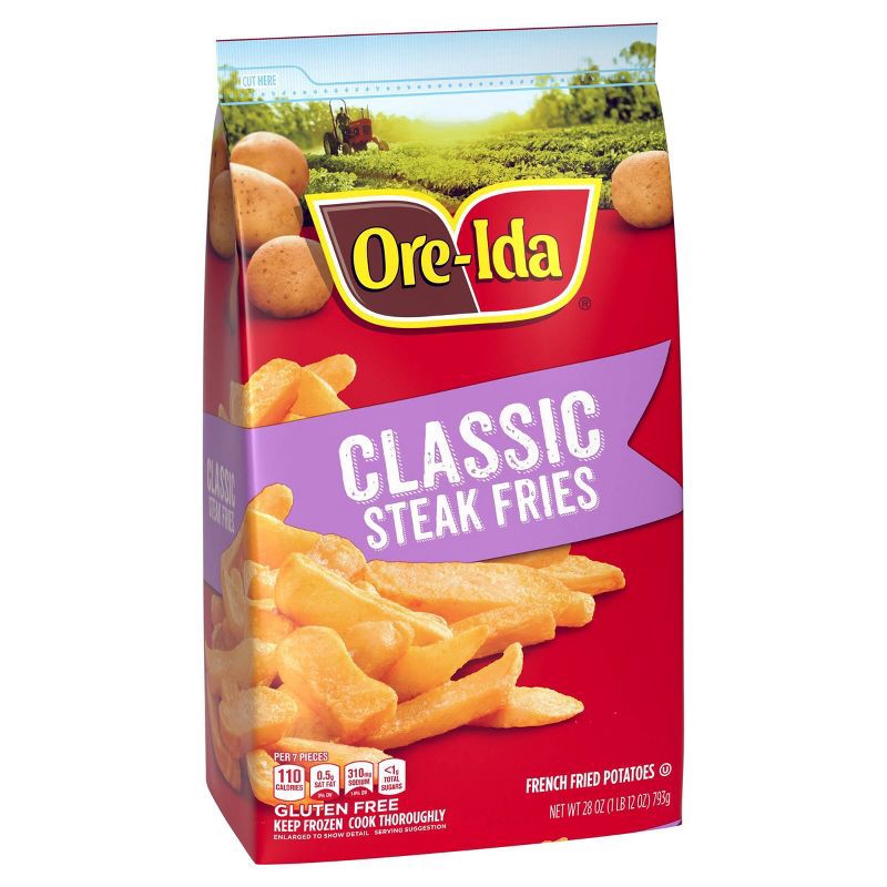 slide 10 of 10, Ore-Ida Gluten Free Frozen Thick Cut Steak Fries - 28oz, 28 oz